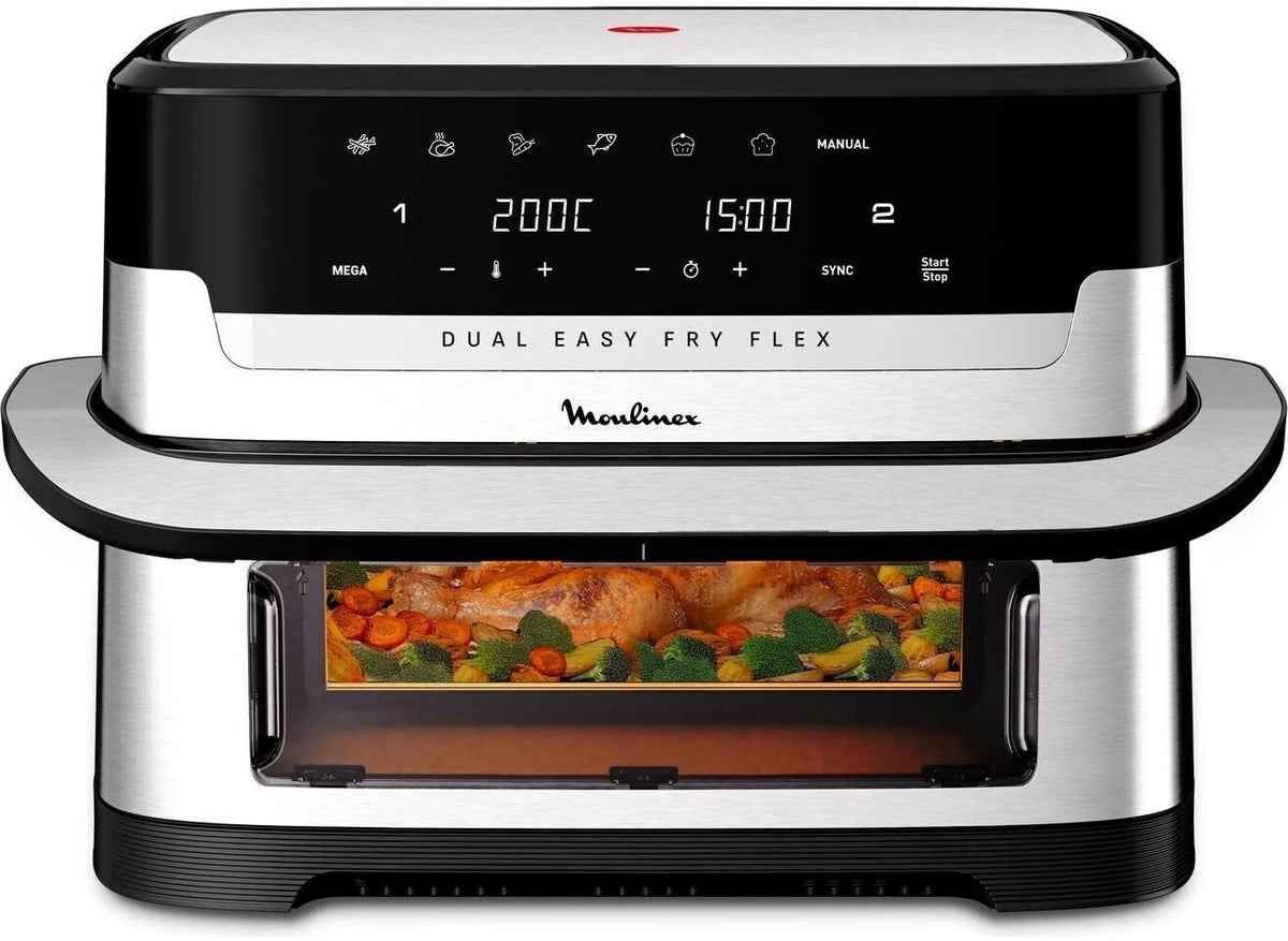 Air Fryer Moulinex Easy Fry Dual Flex 9L Sans Huile - EZ922DF0