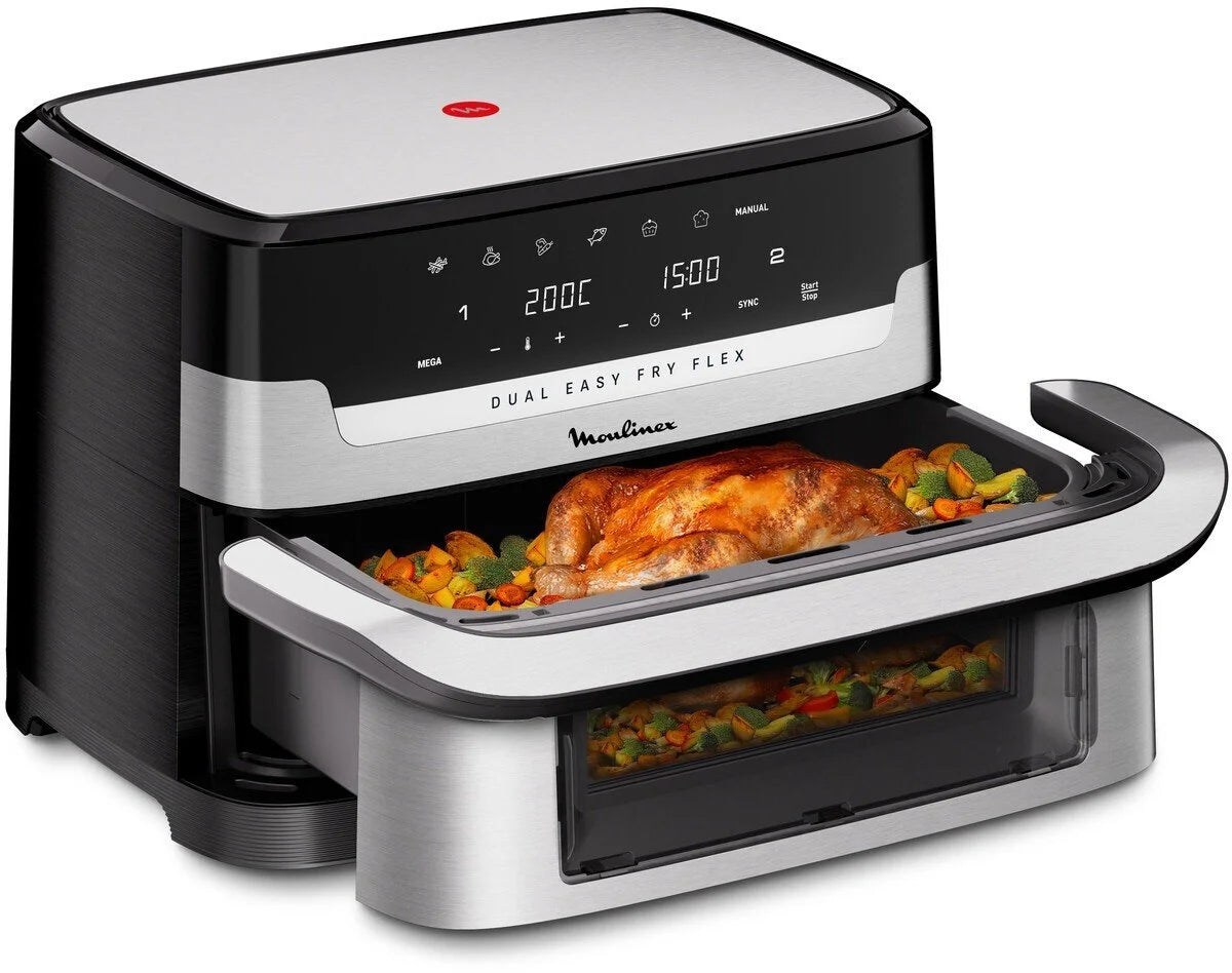 Air Fryer Moulinex Easy Fry Dual Flex 9L Sans Huile - EZ922DF0