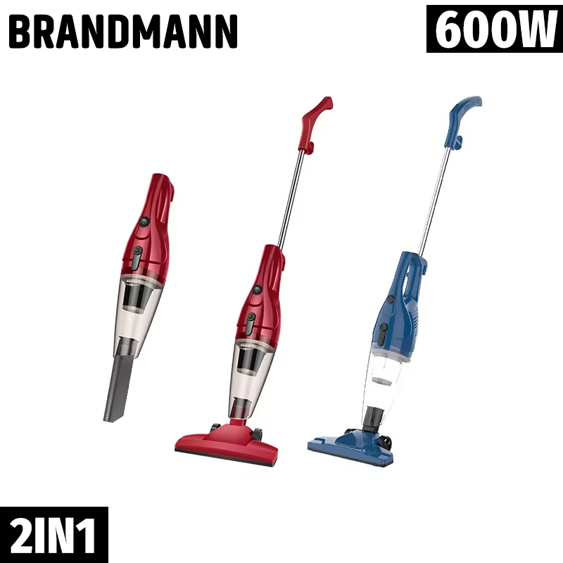 brandmann Aspirateur Balai à Main Sans Sac 2en1 Multi-Cyclonique 600W