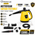 Nettoyeur Vapeur Portable Kitchen Lab KT-SC-001 1050W 3 Bar